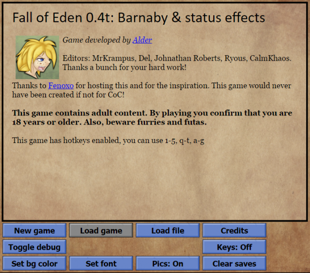 Alder Fall of Eden Version 0.4u Porn Game