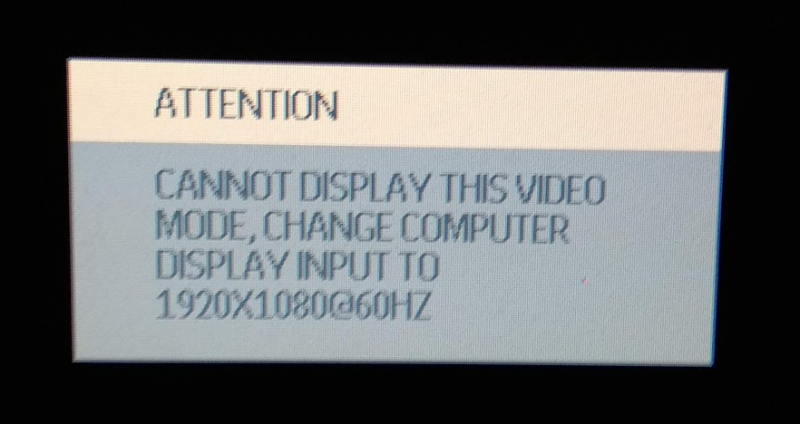 Cannot video mode. Cannot display this Video Mode. Cannot display this Video Mode change Computer display input to 1920x1080. Cannot display this Video Mode перевод на русский. Cannot display this Signal.